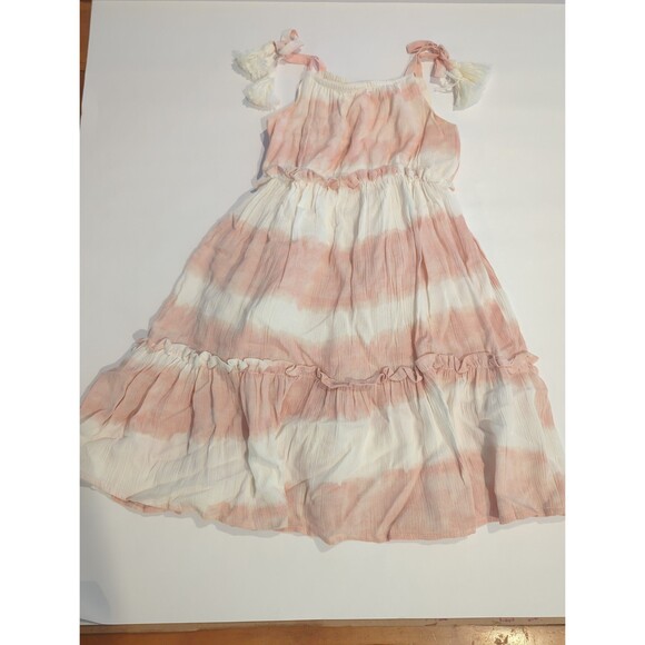 Jessica Simpson dress for girls size 2T Pinky peach and white tie dye like new - Picture 4 of 9